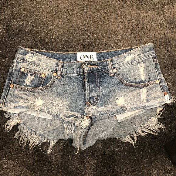 One Teaspoon Denim Shorts - Picture 1 of 1